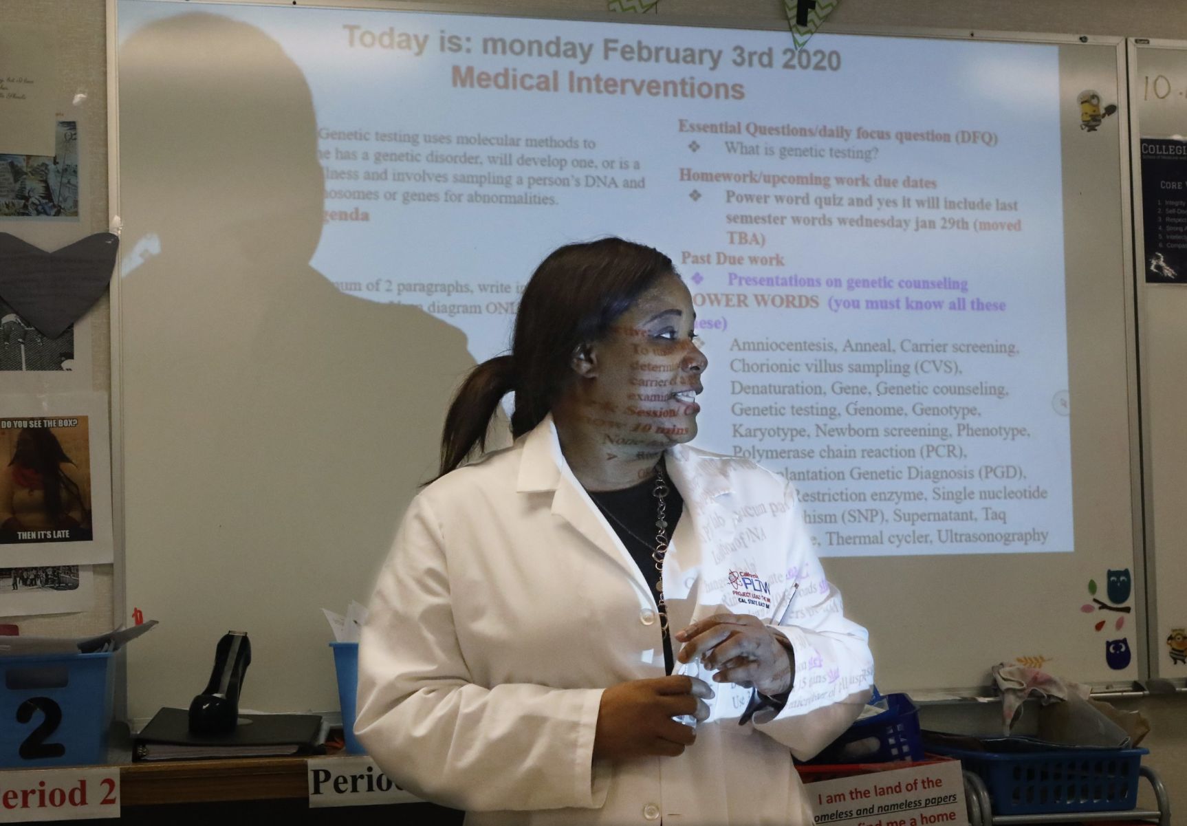 Collegiate students learn about their own DNA